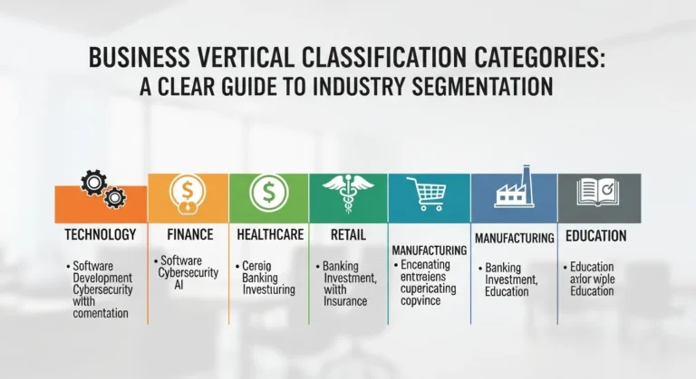 retail business vertical classification​
