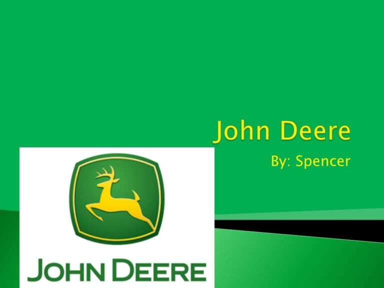 john deere business powerpoint template​