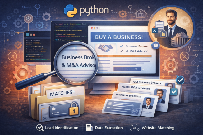 Automate Website Identification for Business Broker M&A Advisor Python: Building Smart Tools for Deal Sourcing automate website identification business broker m&a advisor python