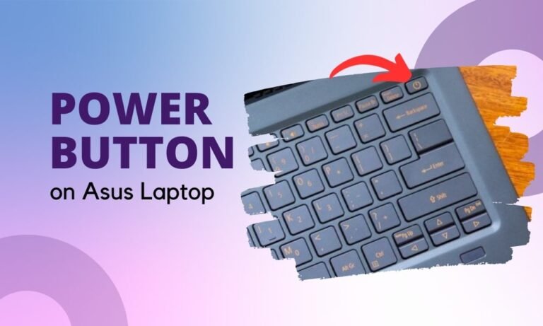 asus laptop on button